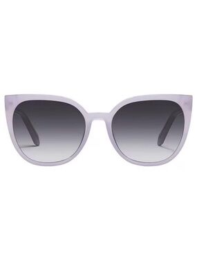 QUAY Staycation Sunglasses Muscar Frame Smoke Gradient Lens Cat Eye NWT